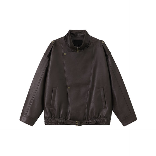 Edgy Biker-Style Leather Jacket