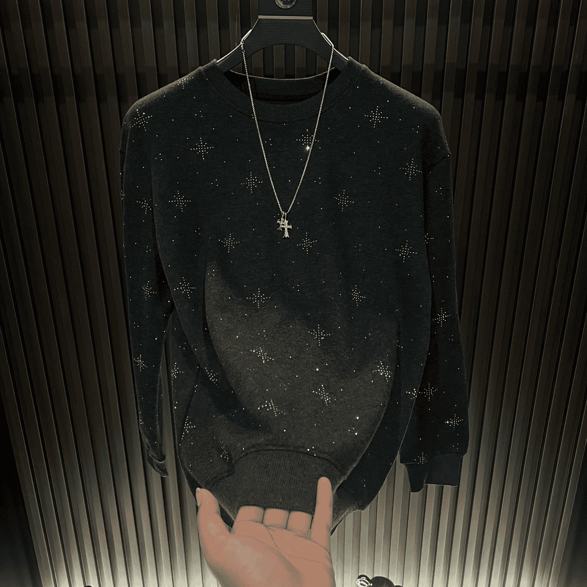 Starry Sky Luxury Rhinestone Sweatshirt