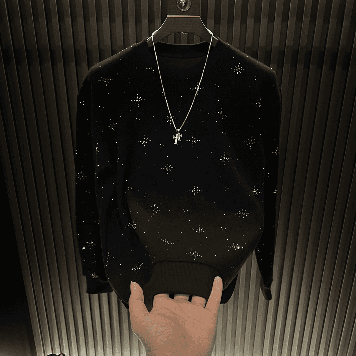Starry Sky Luxury Rhinestone Sweatshirt