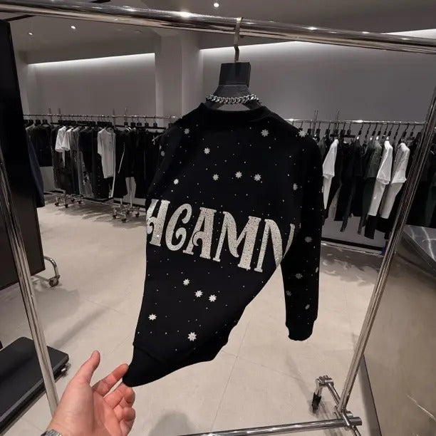 Fashion Crystal Wings Sweatshirt