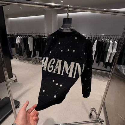 Fashion Crystal Wings Sweatshirt
