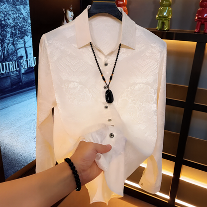 Glossy Floral Flow Shirt