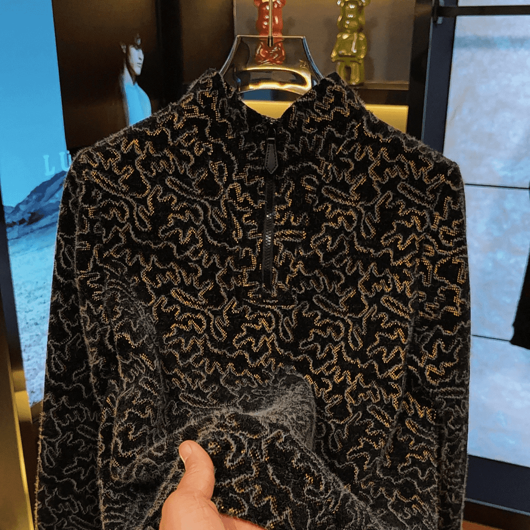 Luxury Aesthetic Warm Patterned Sweater