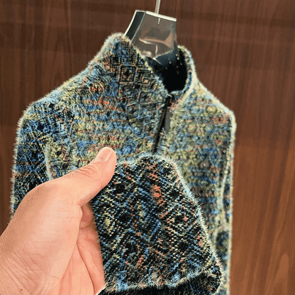 Luxury Aesthetic Warm Patterned Sweater
