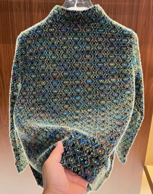Luxury Aesthetic Warm Patterned Sweater