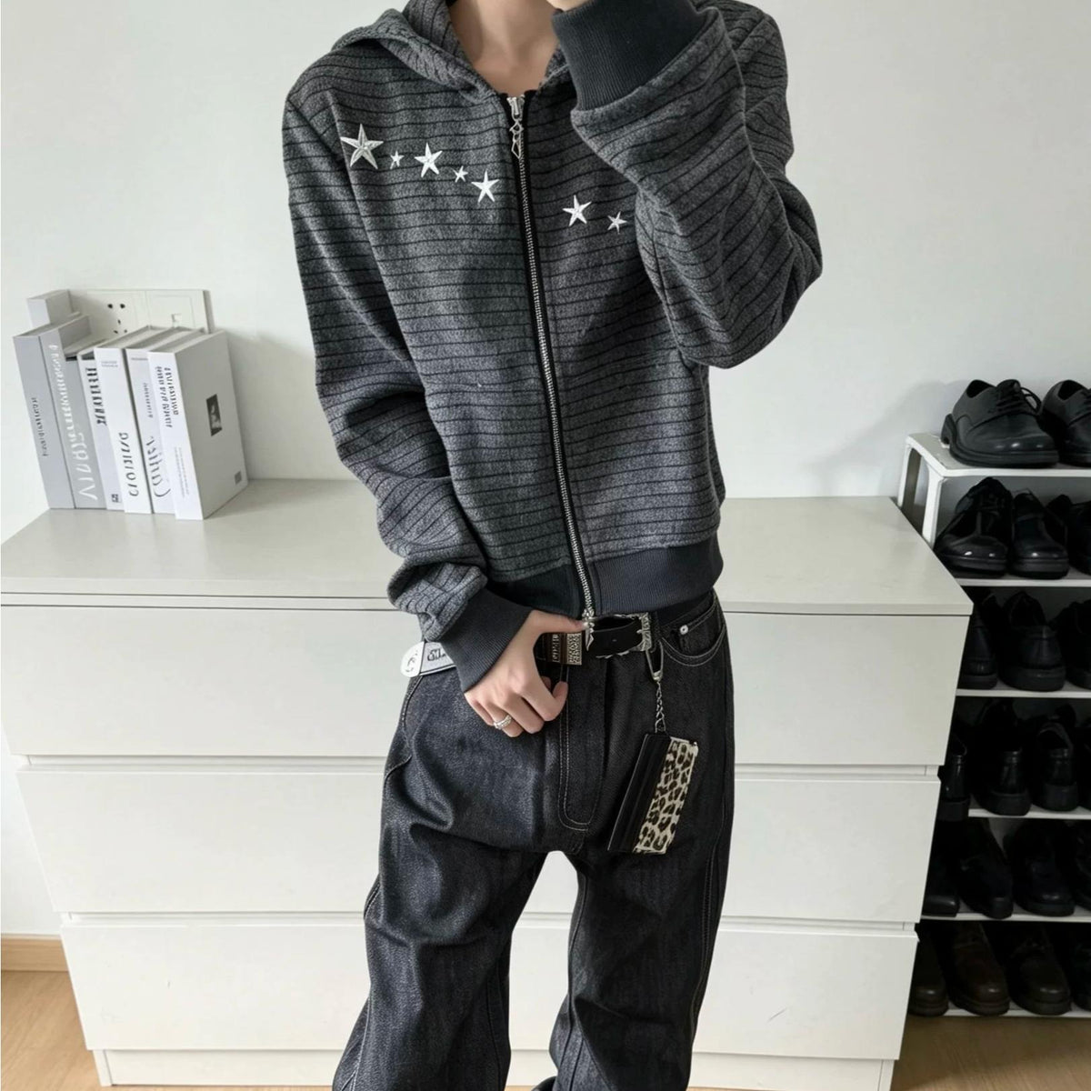 Meteor Stripes Retro Slim Fit Hoodie