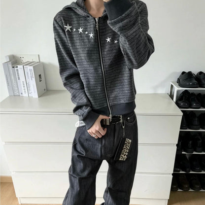 Meteor Stripes Retro Slim Fit Hoodie