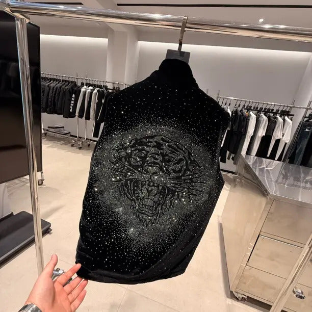 Heavy-Duty Rhinestone Cotton Vest